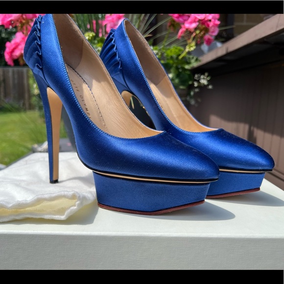Charlotte Olympia Paloma blue high heels - Picture 2 of 5